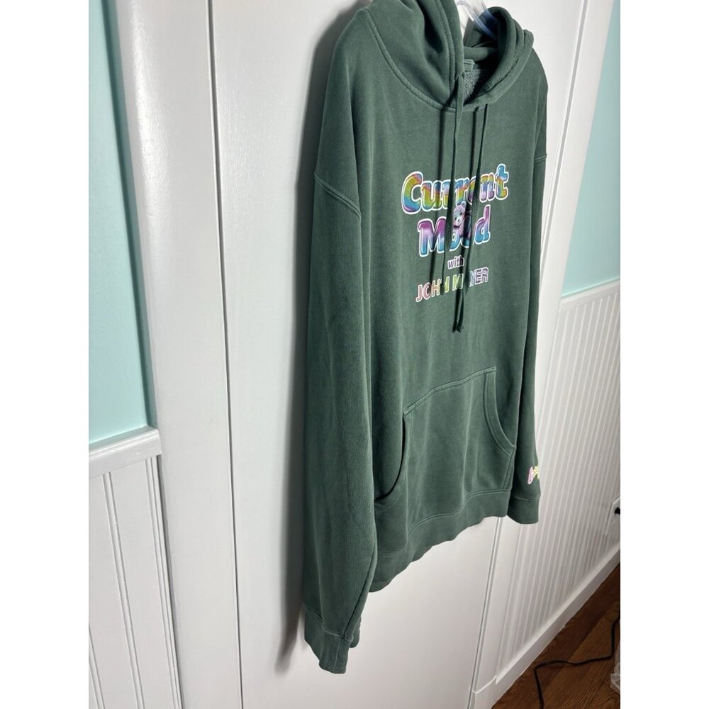 John Mayer Current Mood Hoodie Lisa Frank Men's 2XL Green Sweatshirt SUPER RARE - Picture 2 of 12